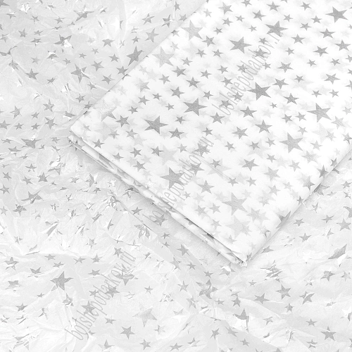 Бумага тишью 50*66 см &amp;quot;Звёздочки&amp;quot; (10 листов) SF-2861, №1
