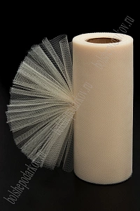 Фатин в шпульках 15 см*25 ярд (SF-603) бежевый №7