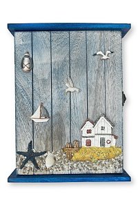 Ключница деревянная 20*29 см, №13 (в ассортименте)