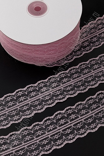 Кружево 4,5 см*50 ярд (SF-7779) светло-розовый №27