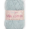 Пряжа &amp;quot;Milk cotton&amp;quot; 50 гр (10 шт) SF-7848, светло-голубой