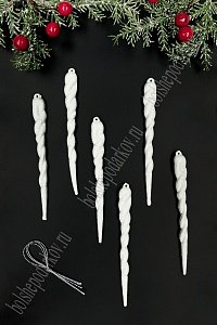 Новогодние украшения &quot;Сосульки&quot; 12 см (6 шт) SF-6127