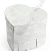 Коробка сердечко, бархатная 20*20*15 см (SF-7436) белый