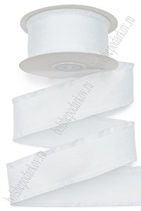 Лента с волнистым краем 4 см*10 ярд (SF-7415) белый №17