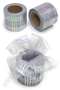 Фатин «Узор» 5,5 см*15 ярд (SF-7501) серый №1