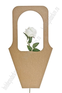 Пакет для цветов 29*54*7,5 см (10 шт) SF-7952, коричневый