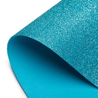 Фоамиран глиттерный однотонный