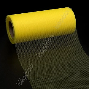 Фатин в шпульках 15 см*25 ярд (SF-603) желтый №10