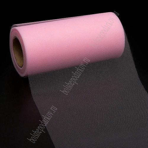 Фатин в шпульках 15 см*25 ярд (SF-603) розовый №3