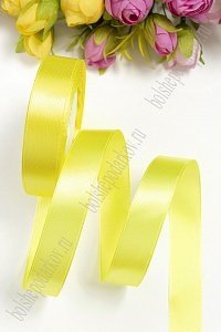 Лента атласная 2 см*25 ярд (SF-1358) желтый №015