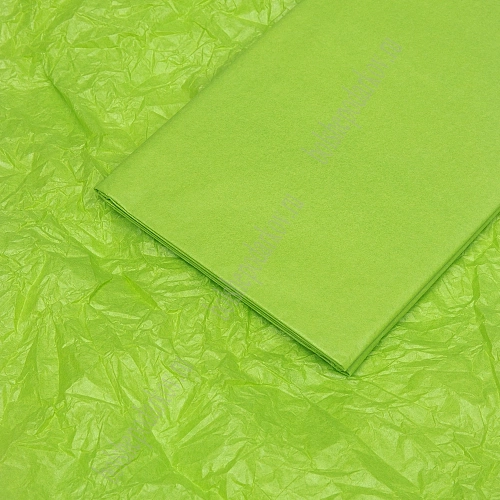 Бумага тишью 50*66 см (10 листов) SF-914, салатовый №380