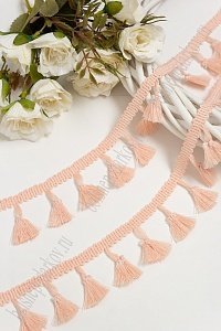 Тесьма с кисточками 15 ярд (SF-2956-1) бледно-персиковый