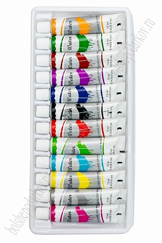 Краски акварельные 12 мл (12 шт) SF-5549, ассорти