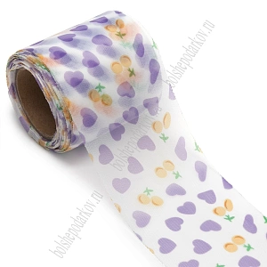 Лента декоративная 6 см*10 ярд (SF-7724) №3