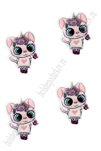 Кабошон-вырубка "Котёнок" 2,4*3,5 см (10 шт) SF-5951, №2