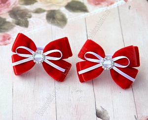 Лента бархатная 1 см*50 ярд (SF-2323) черный №3