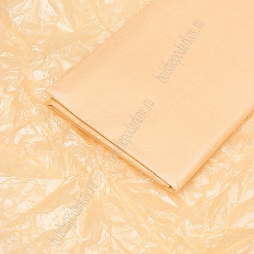 Бумага тишью жемчужная 50*66 см (10 листов) SF-5155, персиковый