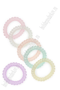 Резинки-пружинки для волос 5,5 см (12 шт) SF-7806, ассорти №2