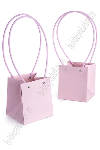 Сумка для цветов 13*15*12 см (10 шт) SF-7377, светло-фиолетовый