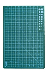 Коврик для рукоделия двухсторонний А3 (SF-6074) зеленый УЦЕНКА
