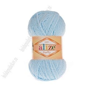 Пряжа &quot;Softy&quot; 50 г*115 м (5 шт) светло-голубой №183