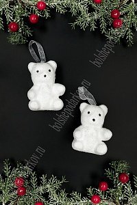 Новогодние украшения &quot;Мишки&quot; 5,5*6,5 см (2 шт) SF-7550, №1