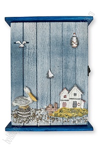 Ключница деревянная 20*29 см, №13 (в ассортименте)