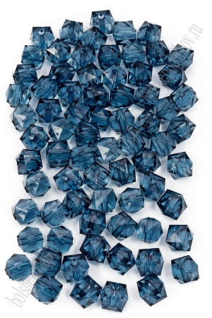 Бусины граненые 10 мм*500 гр (SF-7639) темно-синий №26