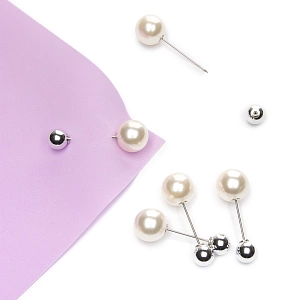 Брошь-игла 4,5 см (10 шт) SF-2127, серебро