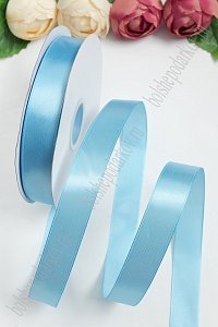 Лента атласная 2,5 см*100 ярд (SF-5925) голубой №187