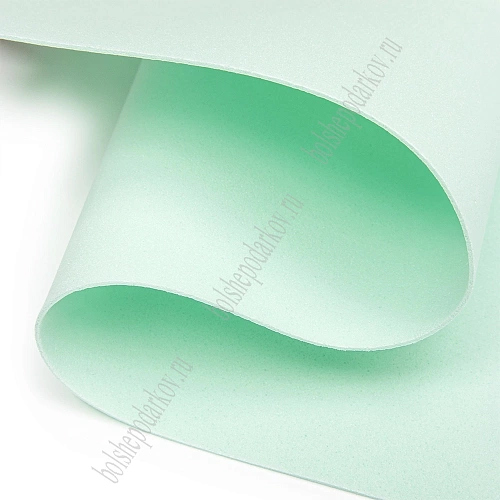 Фоамиран 1 мм, Китай 50*50 см (10 листов) SF-3431, светло-аквамариновый №1081