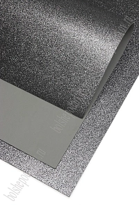Фоамиран глиттерный 2 мм, 40*60 см Premium (10 листов) SF-3010, черное серебро