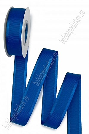 Лента репсовая с атласным краем 2,5 см*20 ярд (SF-7353) синий №40