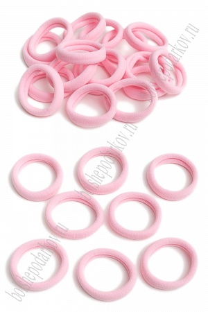 Резинки бесшовные для волос &quot;Premium&quot; 4 см (80 шт) SF-7051, светло-розовый №8102