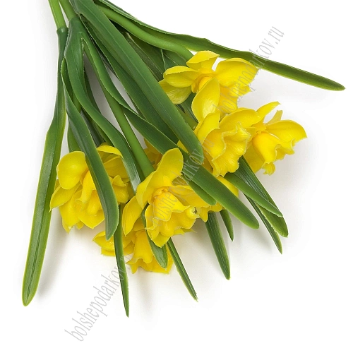 Веточка декоративная 31 см &amp;quot;Нарцисс&amp;quot; (SF-8135) желтый №1