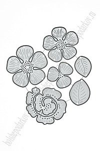 Форма для вырубки "Цветочки" 9,5*9,5 см (SF-7793) №71