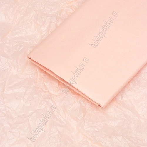 Бумага тишью 50*66 см (10 листов) SF-914, розовый персик №FT11