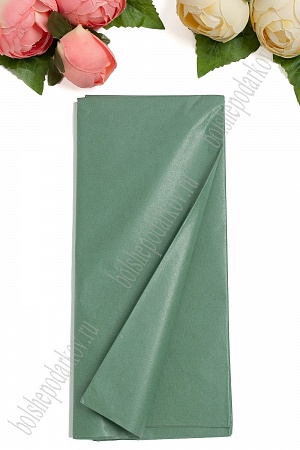 Бумага тишью 50*66 см (10 листов) SF-914, темно-зеленый №555