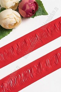 Лента шифоновая 5 см*1,4 м (5 шт) SF-5850, красный №1