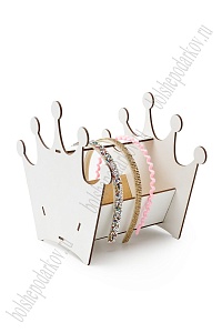 Подставка для ободков 23*20*15 см "Корона" белый