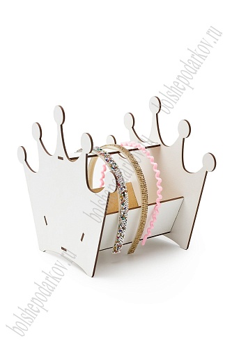 Подставка для ободков 23*20*15 см &amp;quot;Корона&amp;quot; белый