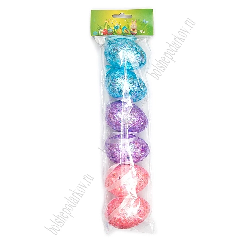 Пасхальный декор &amp;quot;Яйца&amp;quot; 7 см (6 шт) SF-7862, №2