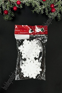 Новогодние украшения "Снежинки" 7 см (4 шт) SF-7550, №2