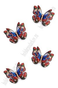 Лазерная вырубка из фетра "Бабочка" 5 см (10 шт) №14 несклеенная