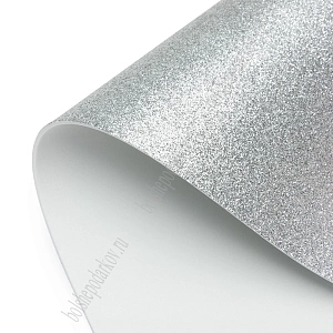 Фоамиран глиттерный А4, 2 мм Premium (10 листов) SF-1955, серебро №016 Фоамиран глиттерный А4, 2 мм Premium (10 листов) SF-1955, серебро №016