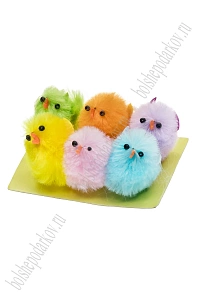 Пасхальный декор "Цыплята" 3 см (6 шт) SF-7863, №7