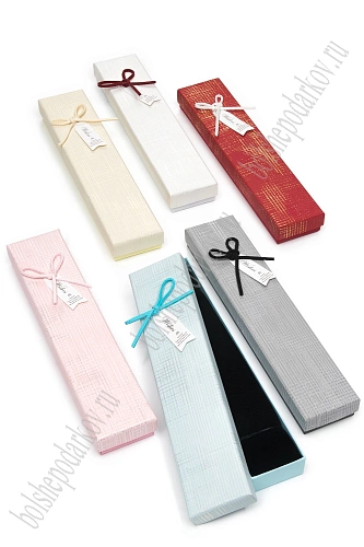 Коробочки для украшений 4,4*21*2,2 см (12 шт) SF-8138, ассорти №3