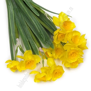Веточка декоративная 31 см "Нарцисс" (SF-8135) желтый №3