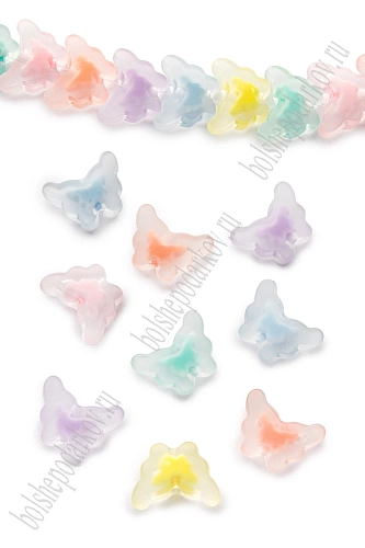 Бусины декоративные 16 мм &amp;quot;Бабочки&amp;quot; (500 гр) SF-7282, ассорти