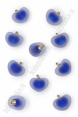 Подвеска сердечко матовое 18*15 мм (10 шт) SF-7291, синий №10
